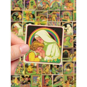 50pcs Retro Horror Comic Style Stickers Matte Waterproof Finish For And Party